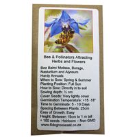 6 Degrees East Heirloom Flower Seeds - Bee & Pollinators Flowers